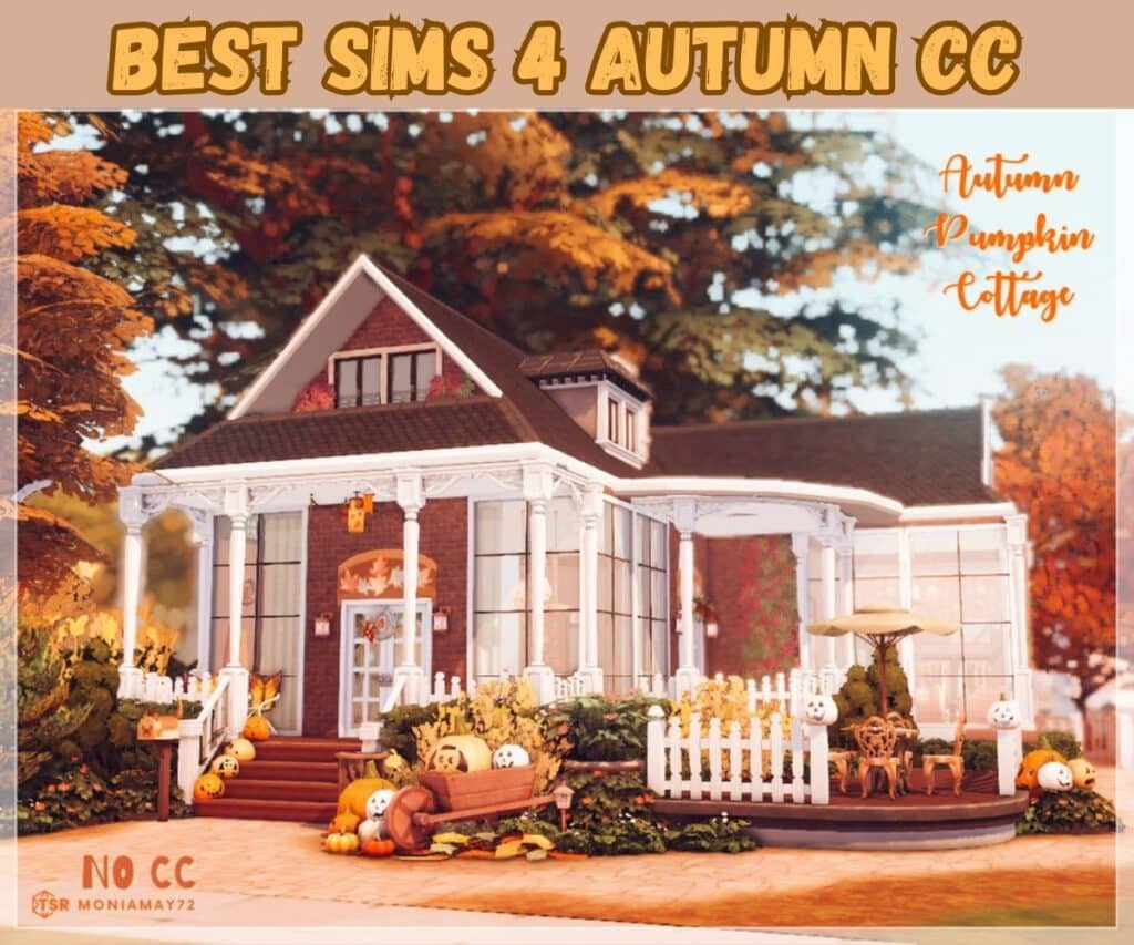 Sims 4 Autumn pumpkin cottage