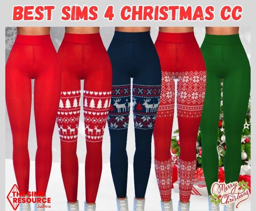 Sims 4 Christmas leggings