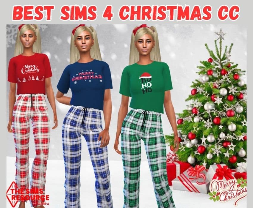 Sims 4 Christmas pjs