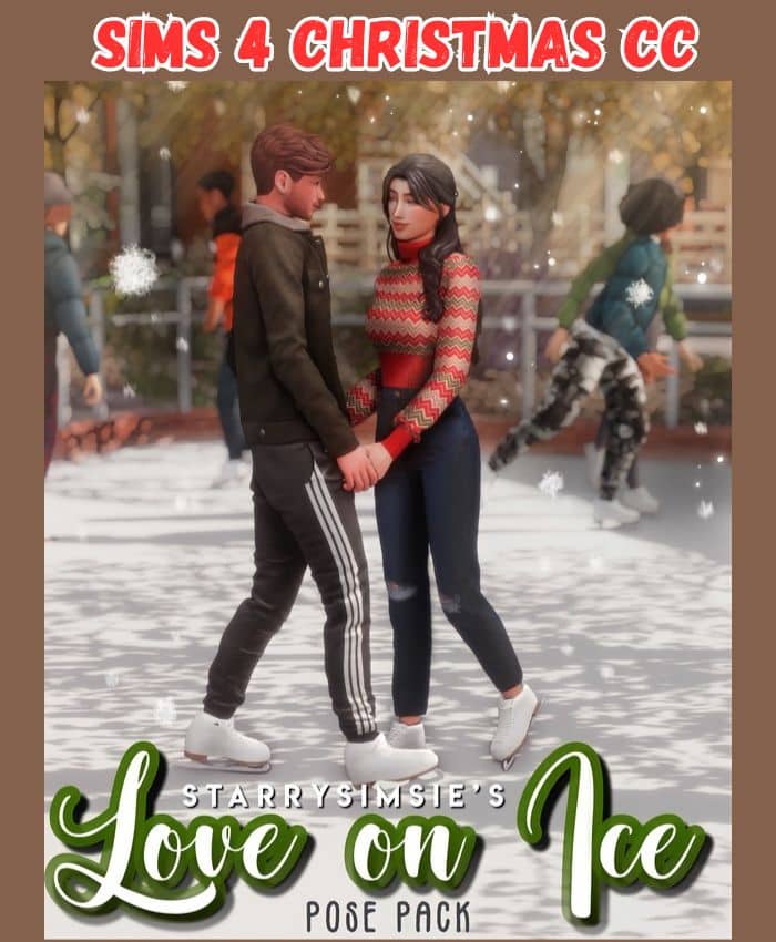 Sims 4 Ice skating couple