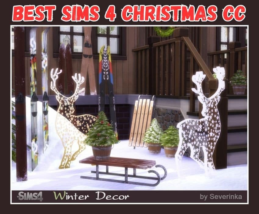 sims 4 winter decor set 