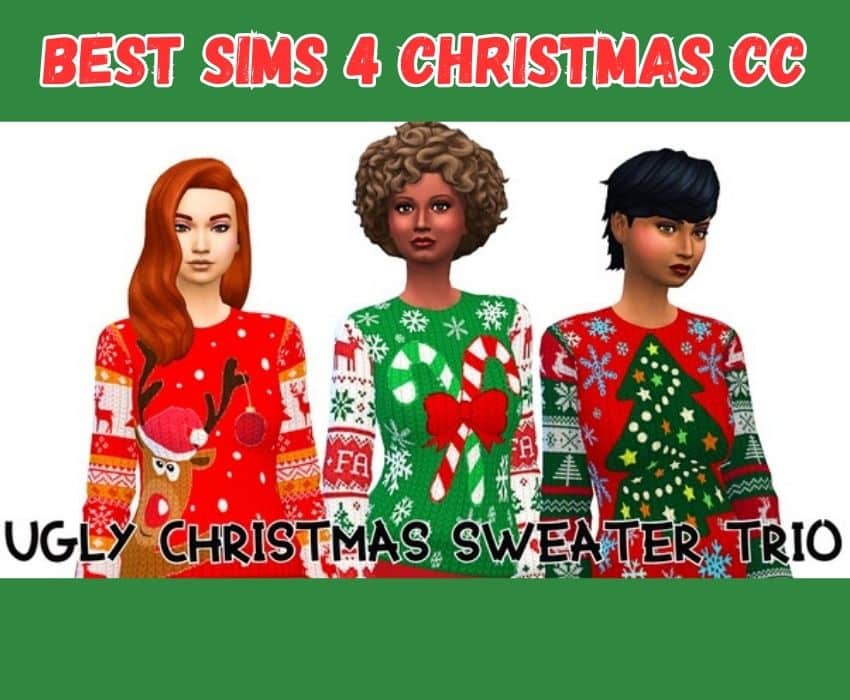 Sims 4 Ugly Christmas Sweater cc