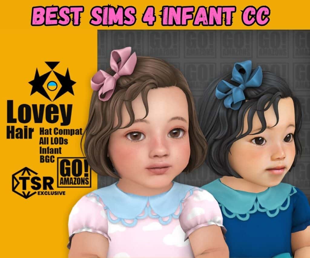 Sims 4 infant hair cc 