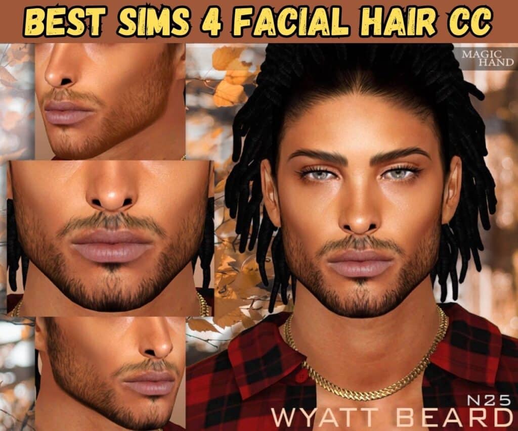 Sims 4 Beard with stubble
