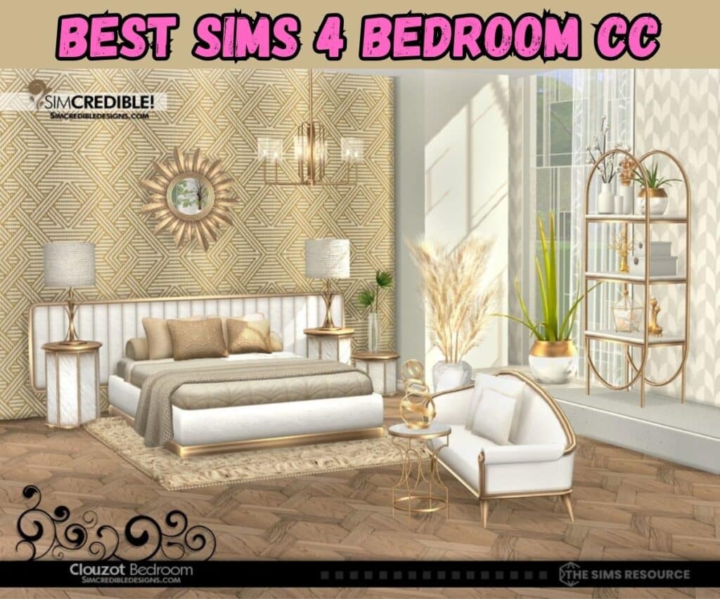 sims 4 aesthetic bedroom cc