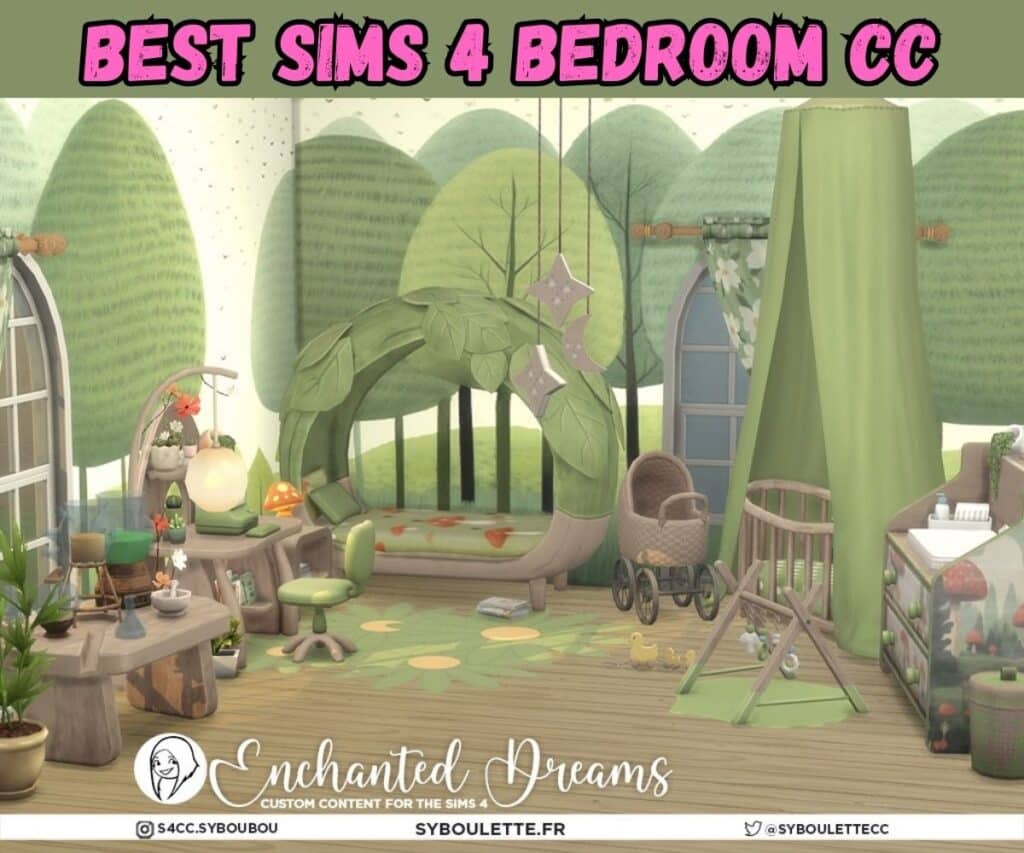 Sims 4 enchanted kids bedroom creation