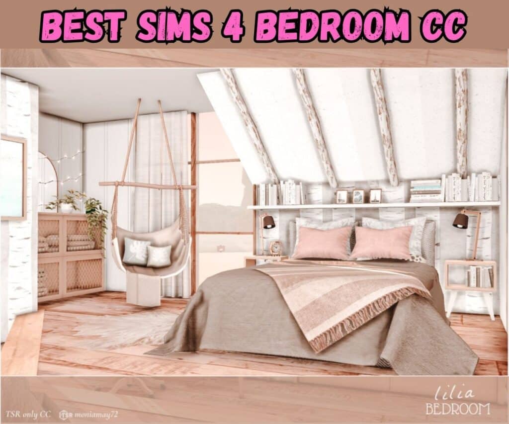 pink and beige bedroom custom content