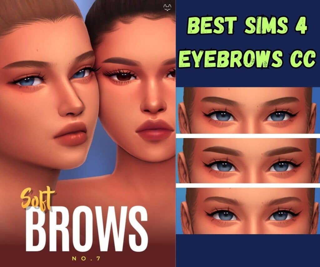 Soft eyebrows on female sims