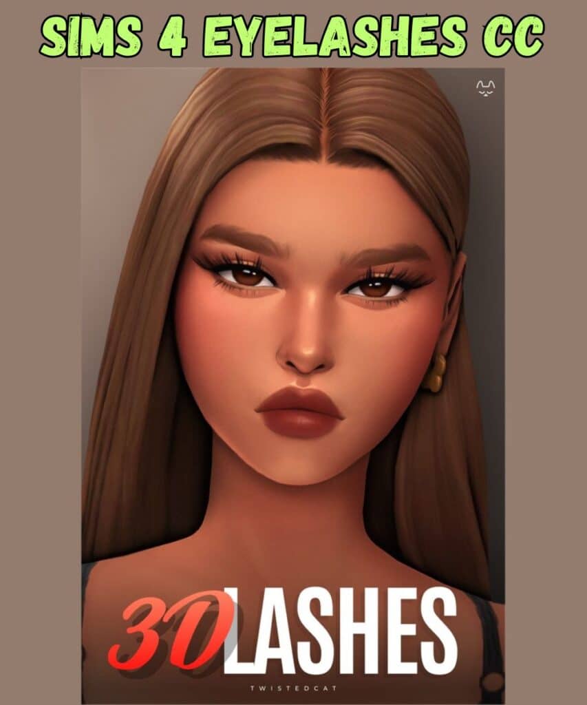 sims 4 dramatic 3d eyelashes on female sim