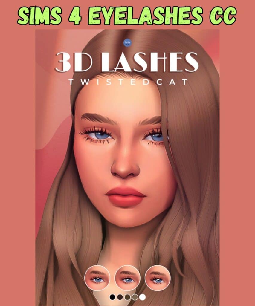 sims 4 eyelashes 3 style on female sim