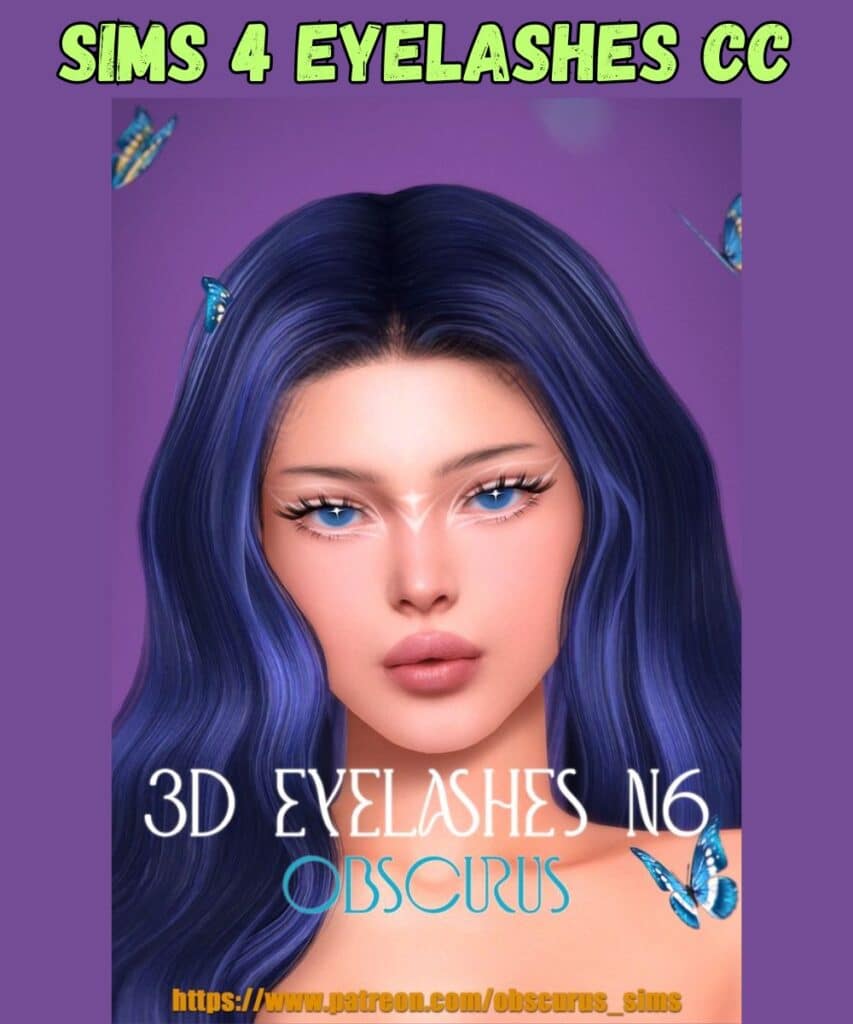 3d eyelashes on female sim 