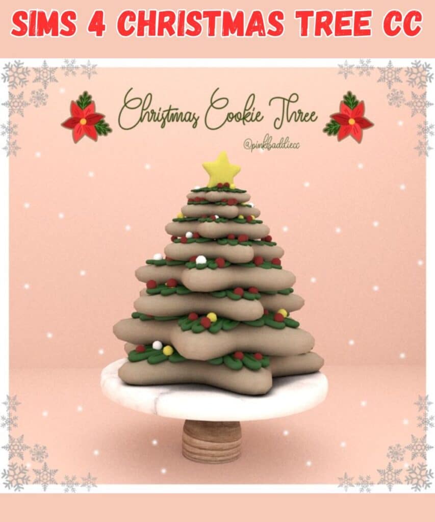 Christmas tree made from cookies