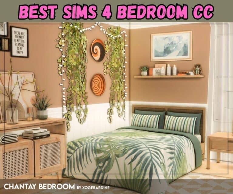 23+ Cozy Sims 4 Bedroom CC (Bedding, Furniture, Decor, & More)