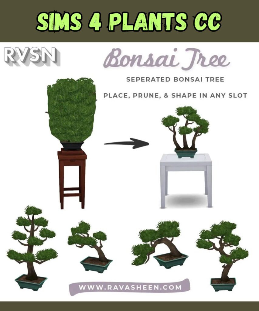 sims 4 bonsai tree cc