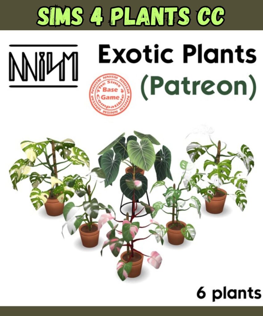 sims 4 exotic plants cc