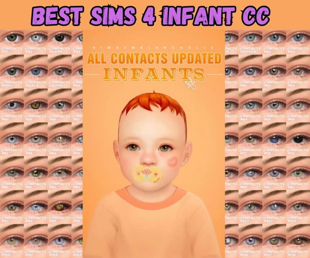 contacts for infants in sims 4