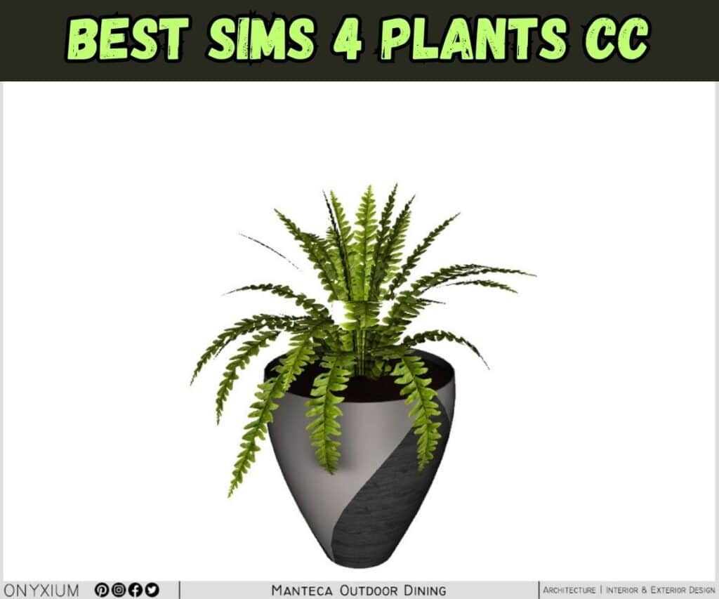 potted outdoor plant sims 4