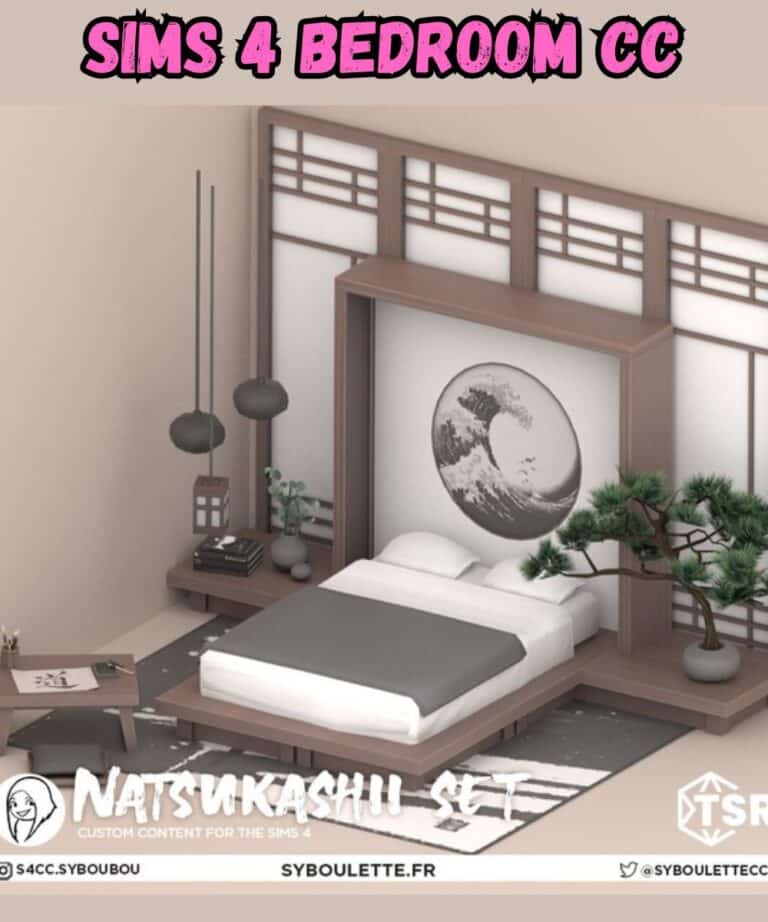23+ Cozy Sims 4 Bedroom CC (Bedding, Furniture, Decor, & More)