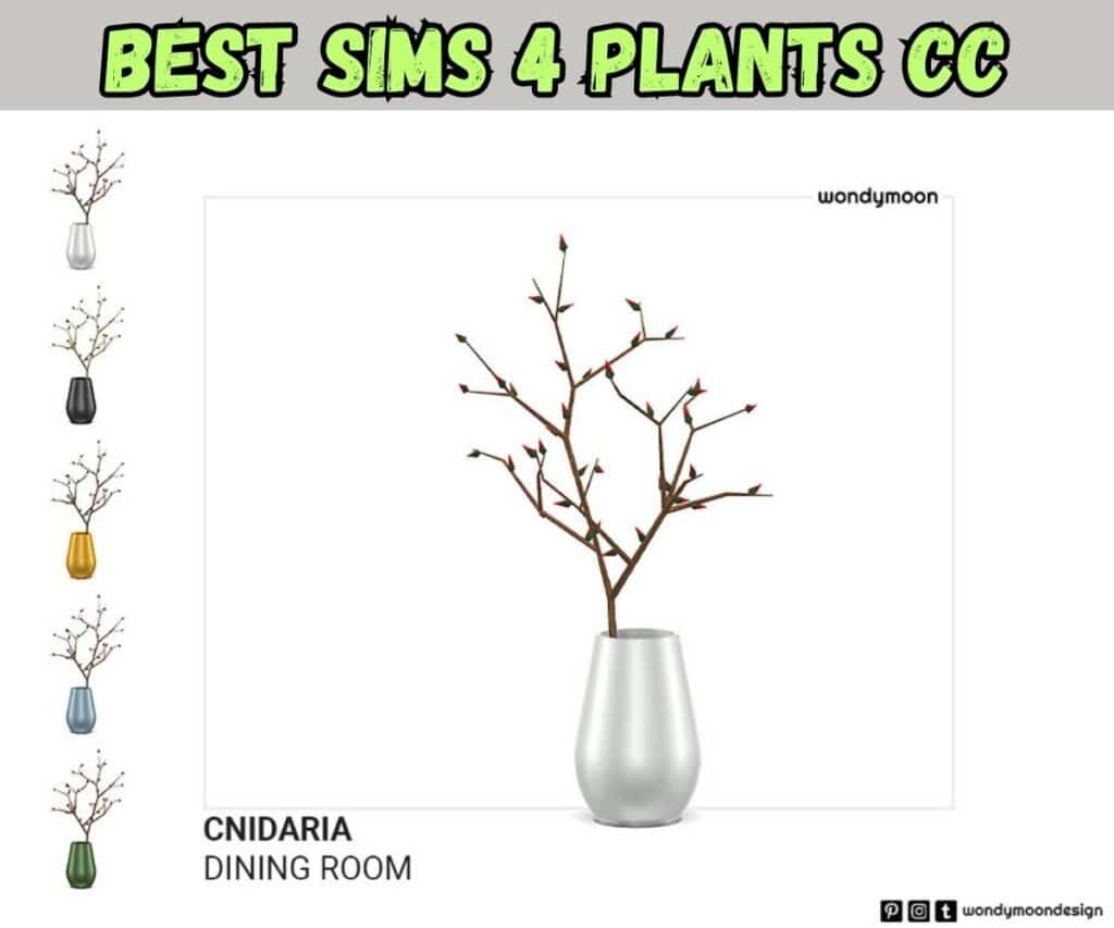sims 4 twig in vase clutter cc
