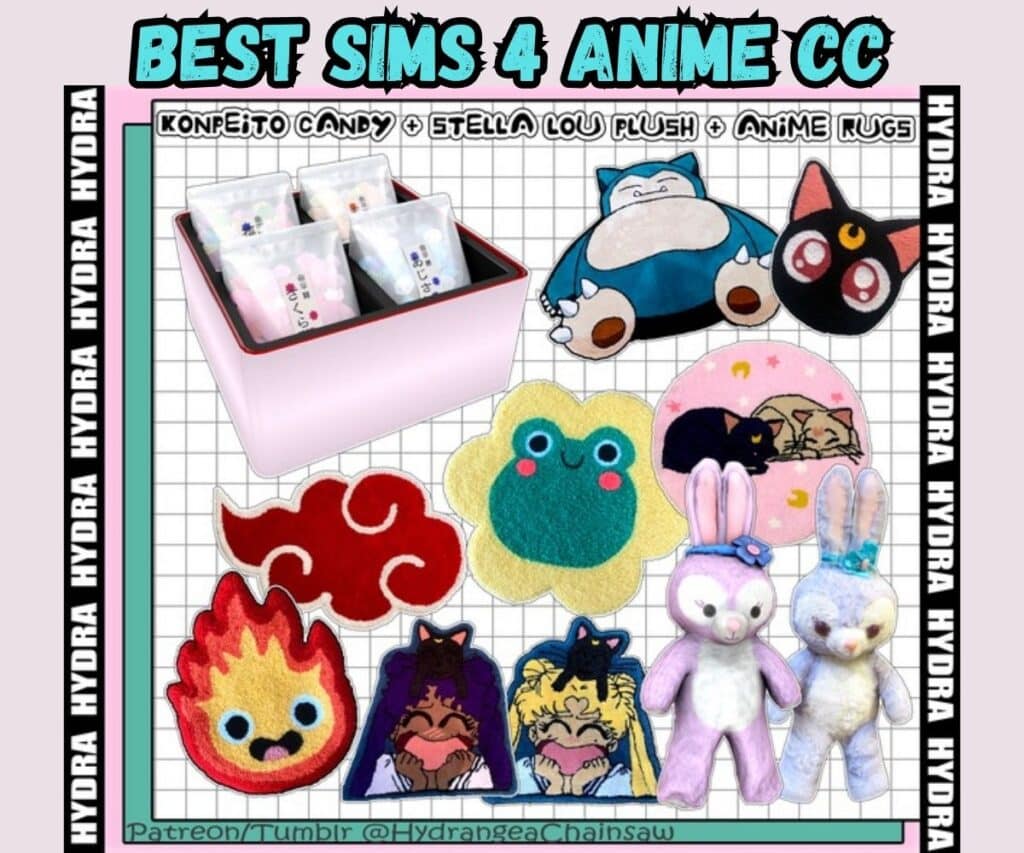 cute sims 4 anime rugs 