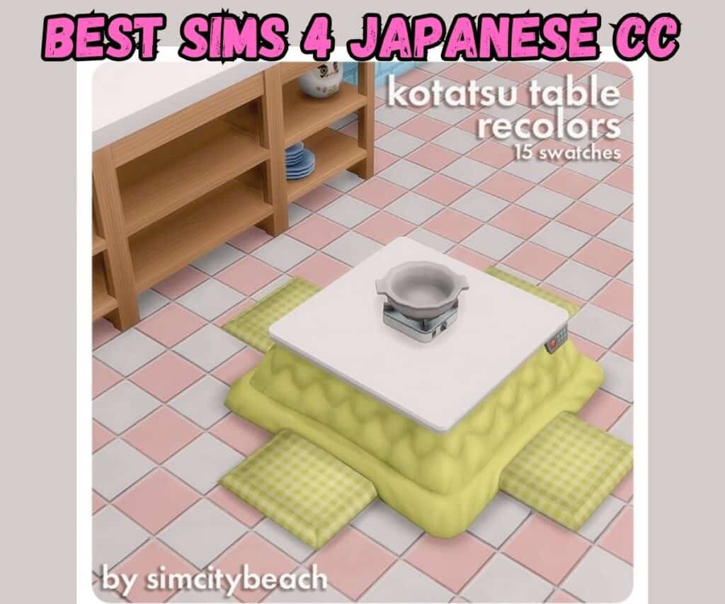 Kotatsu table for sims 4