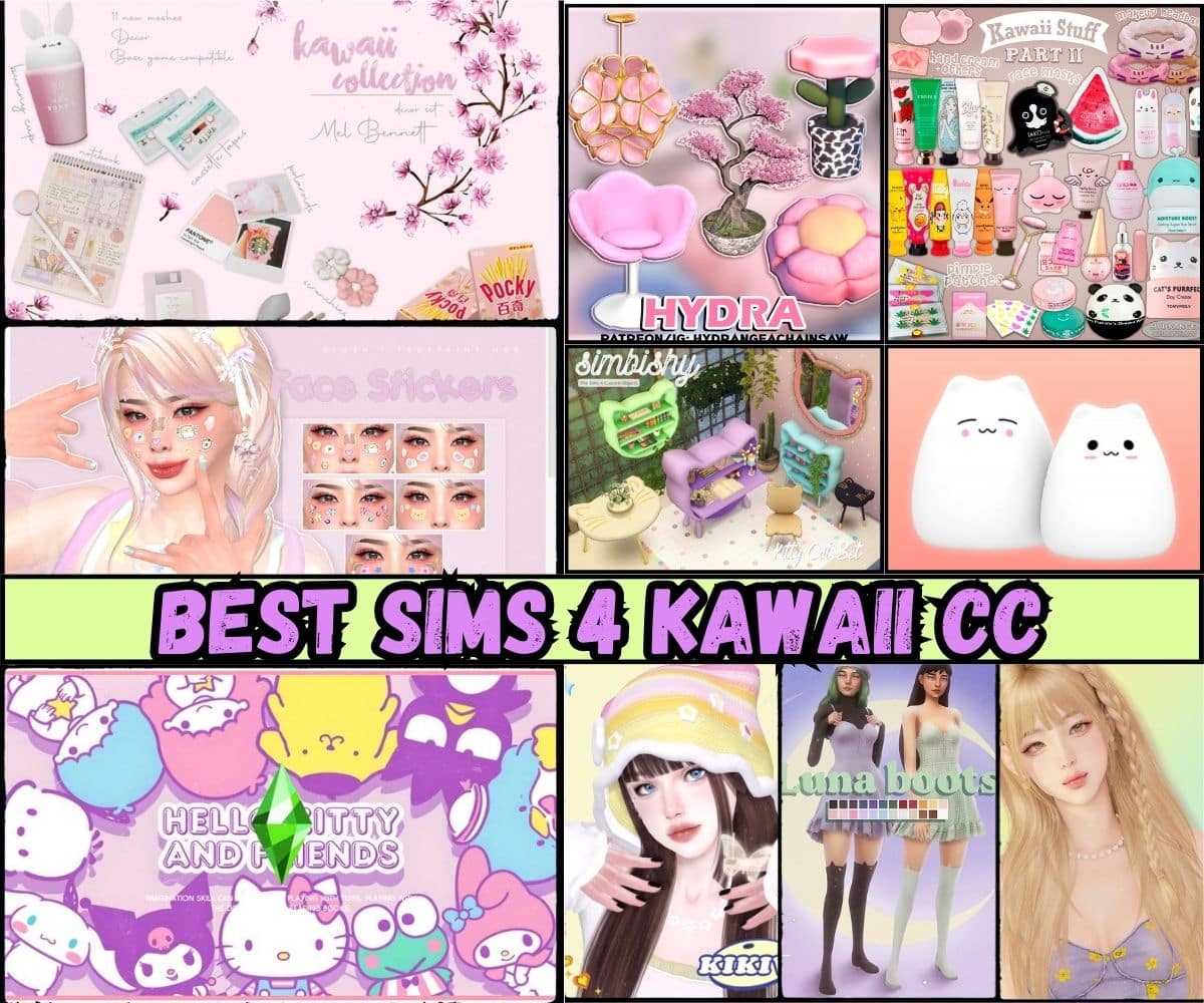 29+ Beyond cute Sims 4 Kawaii CC (Decor, Clothes, Clutter, & More)