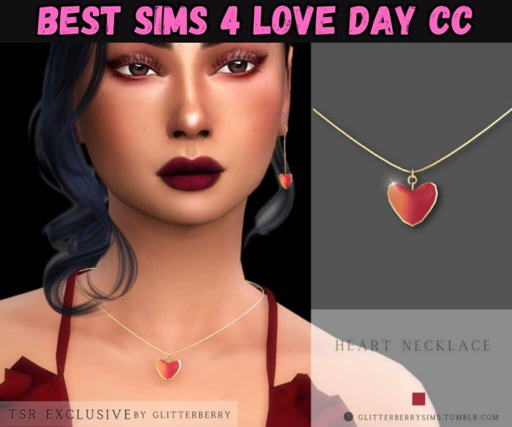 heart necklace for sims 4 