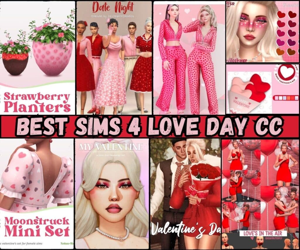 Sims 4 Valentine's day cc
