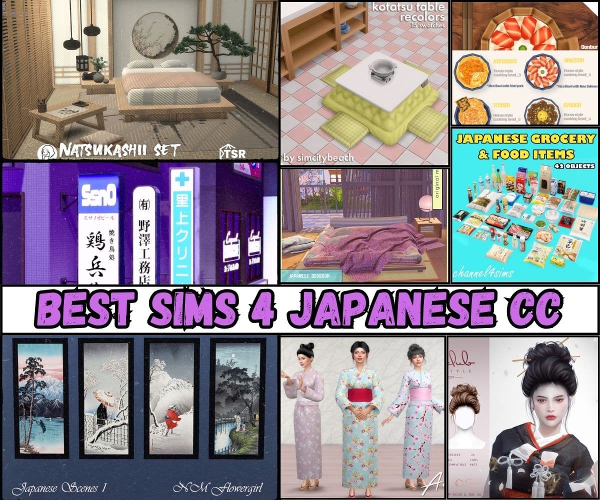 21+ Amazing Sims 4 Japanese CC (Clothes, Furniture, Decor, & more!)