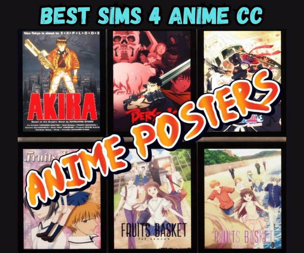 sims 4 posters anime 