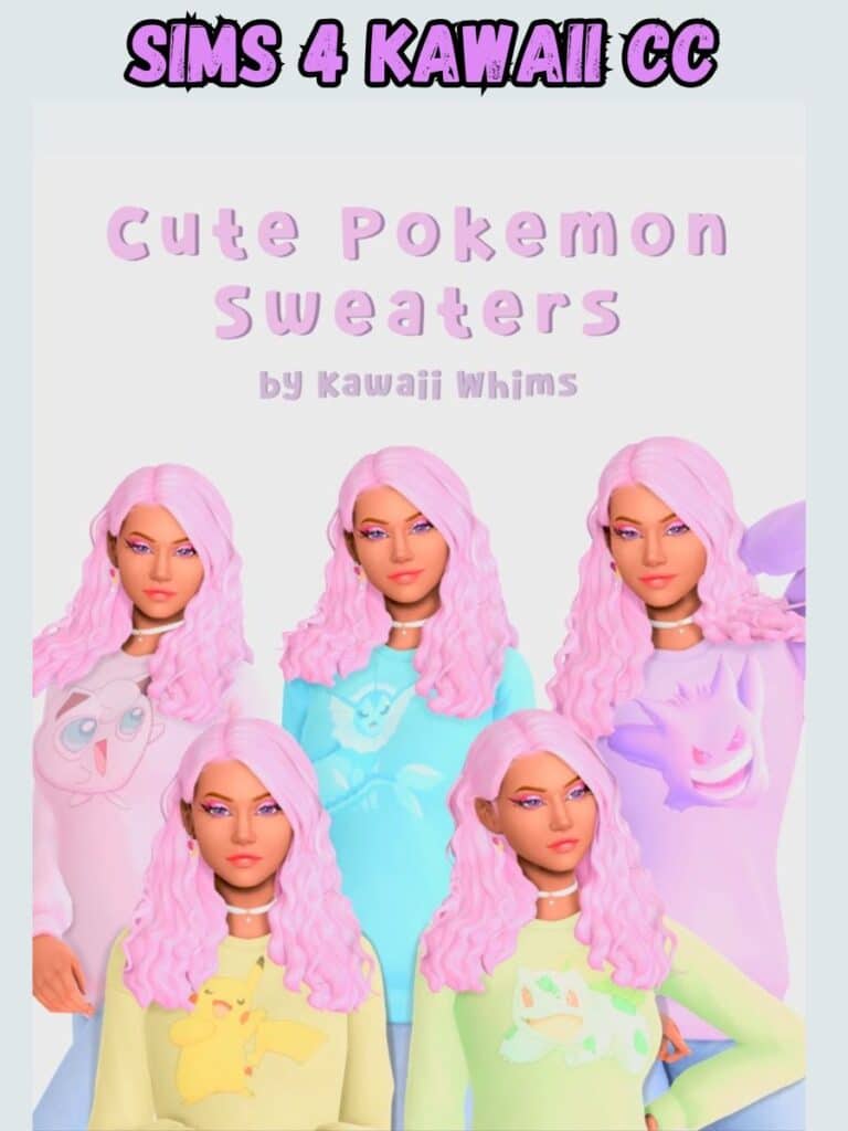 sims 4 pokemon sweaters 